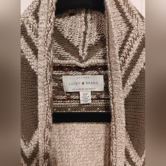 Lucky Brand EUC S boho cardigan with pockets - Picture 6 of 7